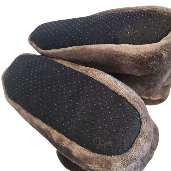 PLUSH SLIPPERS Faux Fur Cuffs Two Styles Size L - Picture 8 of 12